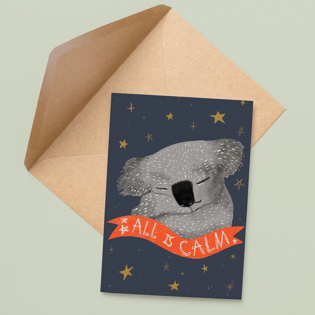 All is Calm - A6 Greeting Card (Wholesale) - Little Rowan Redhead