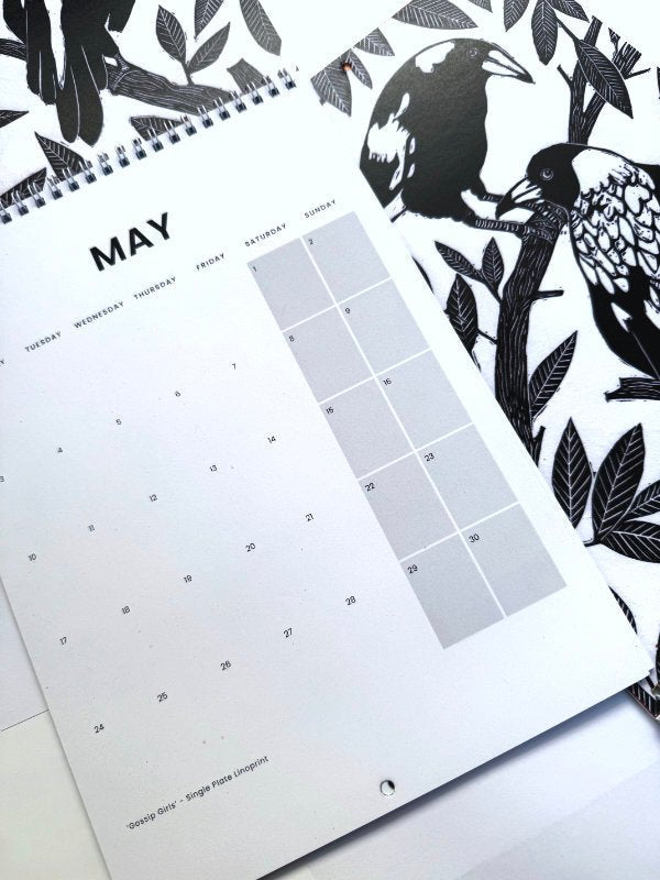 2027 Calendar - Australian Birds - Little Rowan Redhead