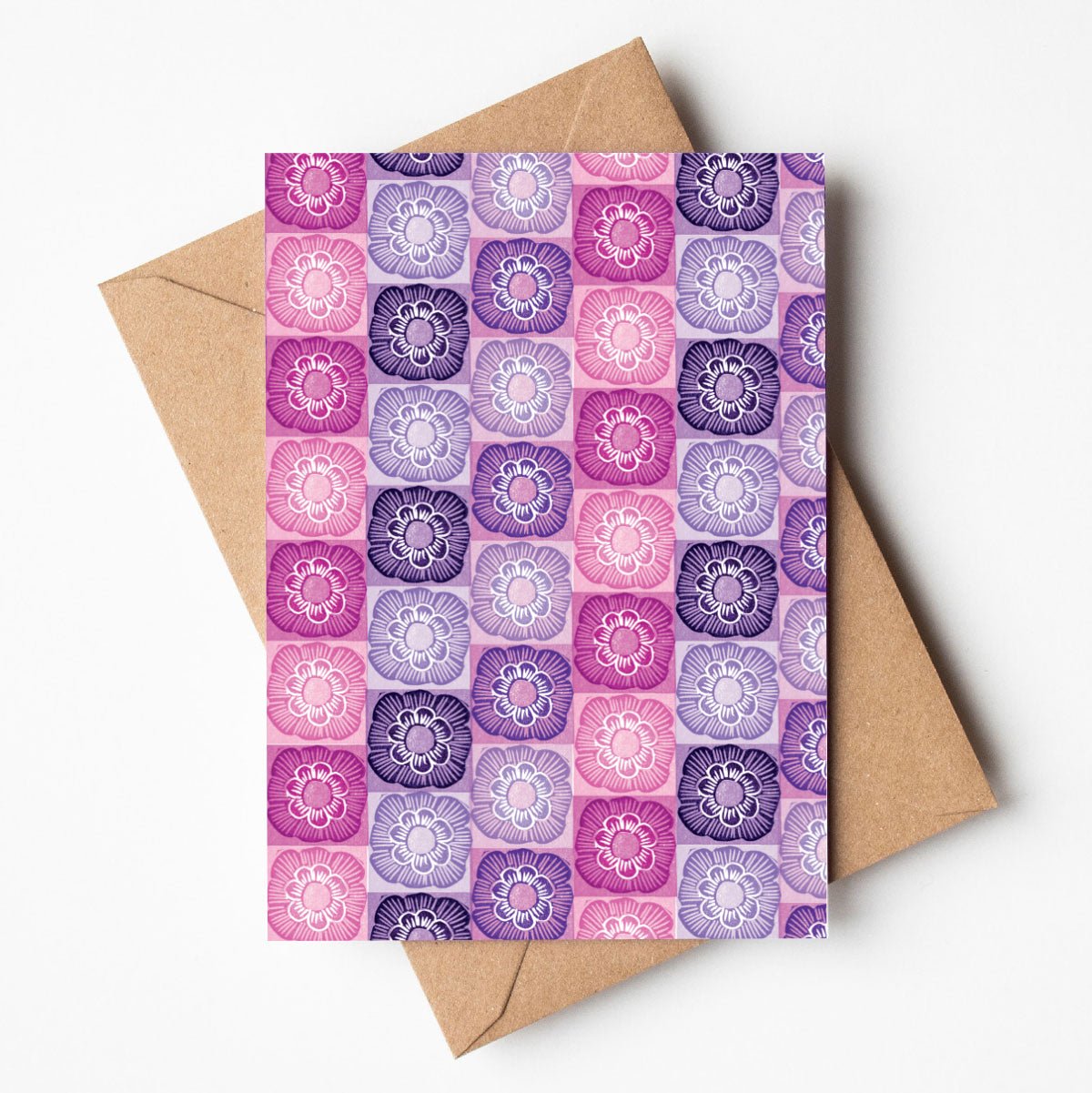 Dahlia Purple - A6 Greeting Card (Wholesale) - Little Rowan Redhead