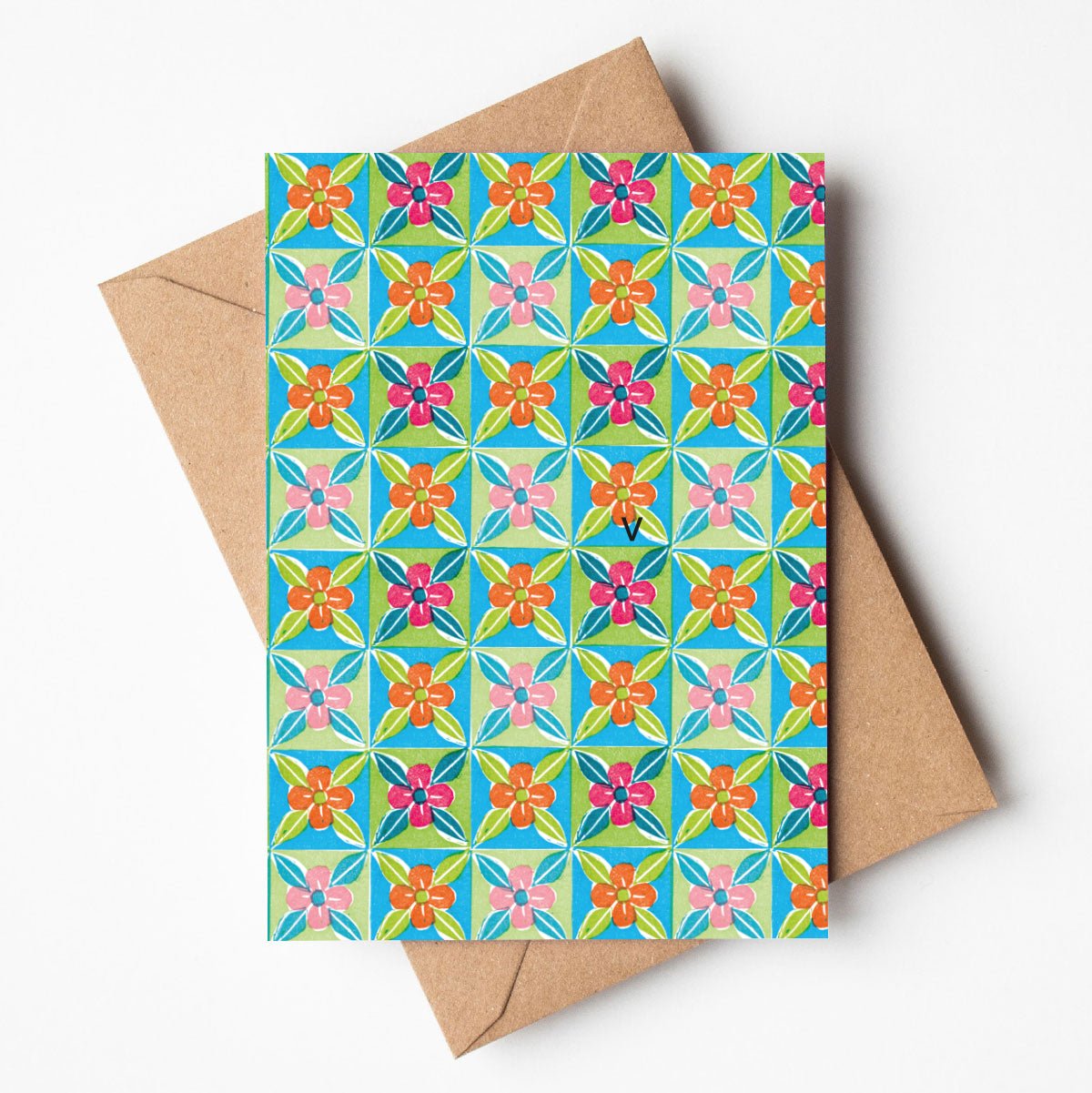 Granny Square - A6 Greeting Card (Wholesale) - Little Rowan Redhead