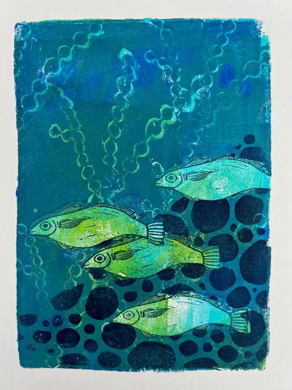Gelli Print Play Workshop - Little Rowan Redhead