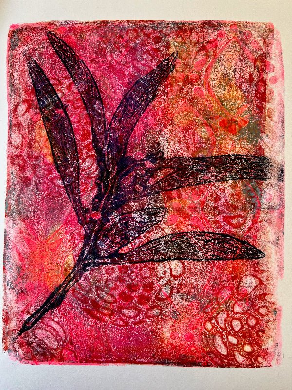 Gelli Print Play Workshop - Little Rowan Redhead
