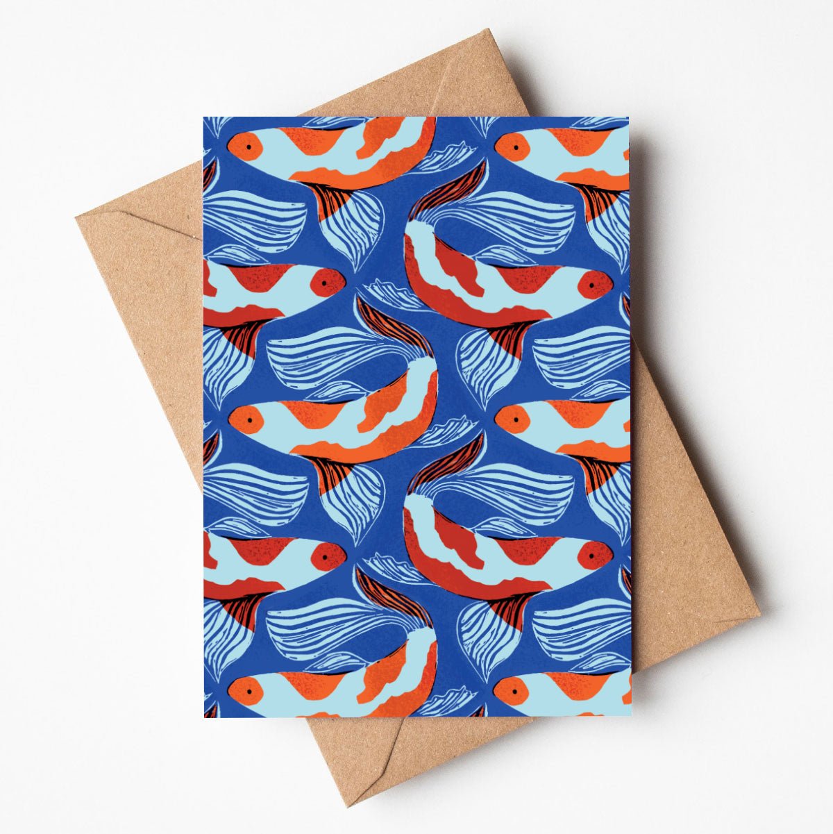 Koi - A6 Greeting Card (Wholesale) - Little Rowan Redhead