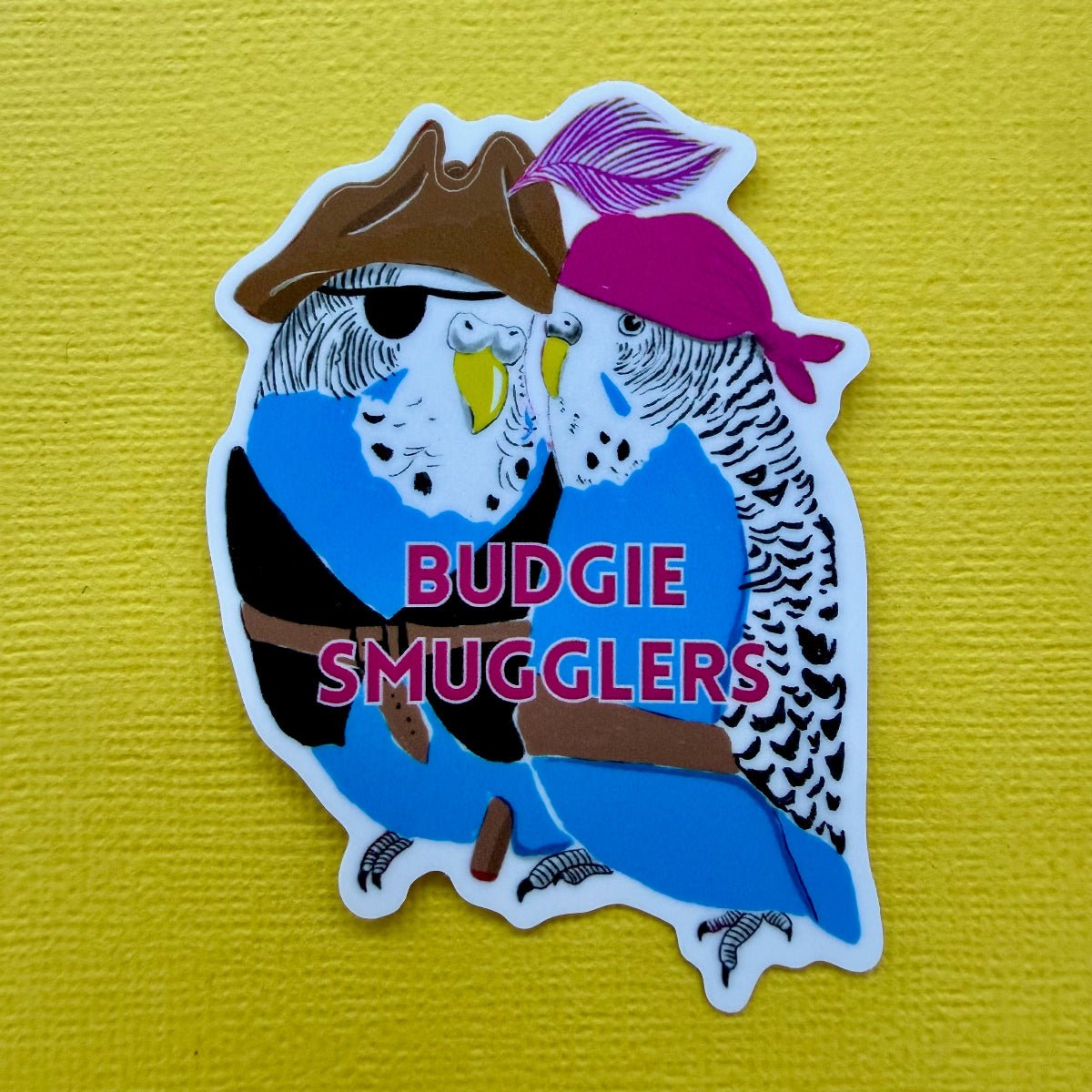 Budgie Smugglers Vinyl Sticker - Little Rowan Redhead