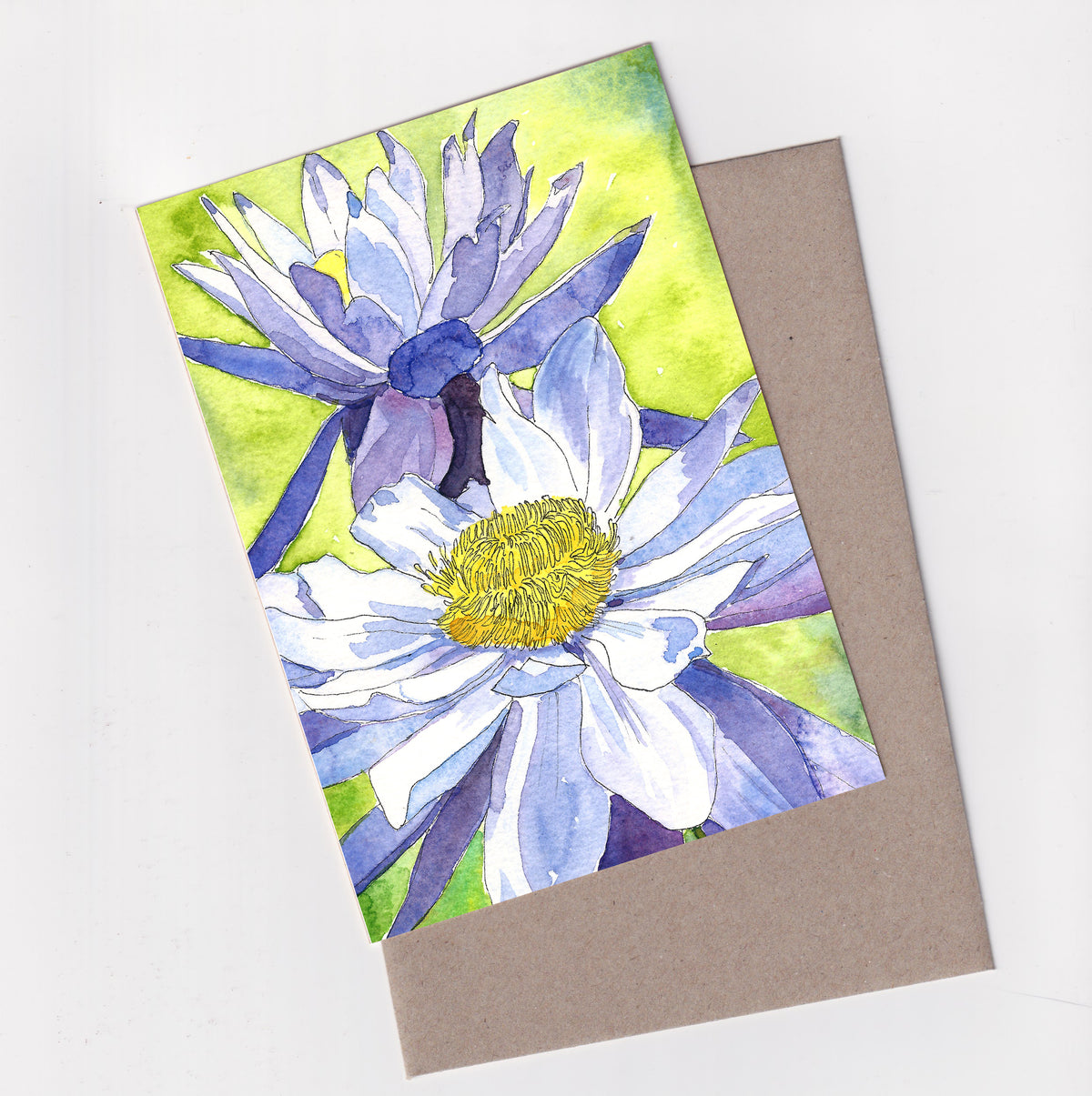 Native Water Lillies- A6 Greeting Card