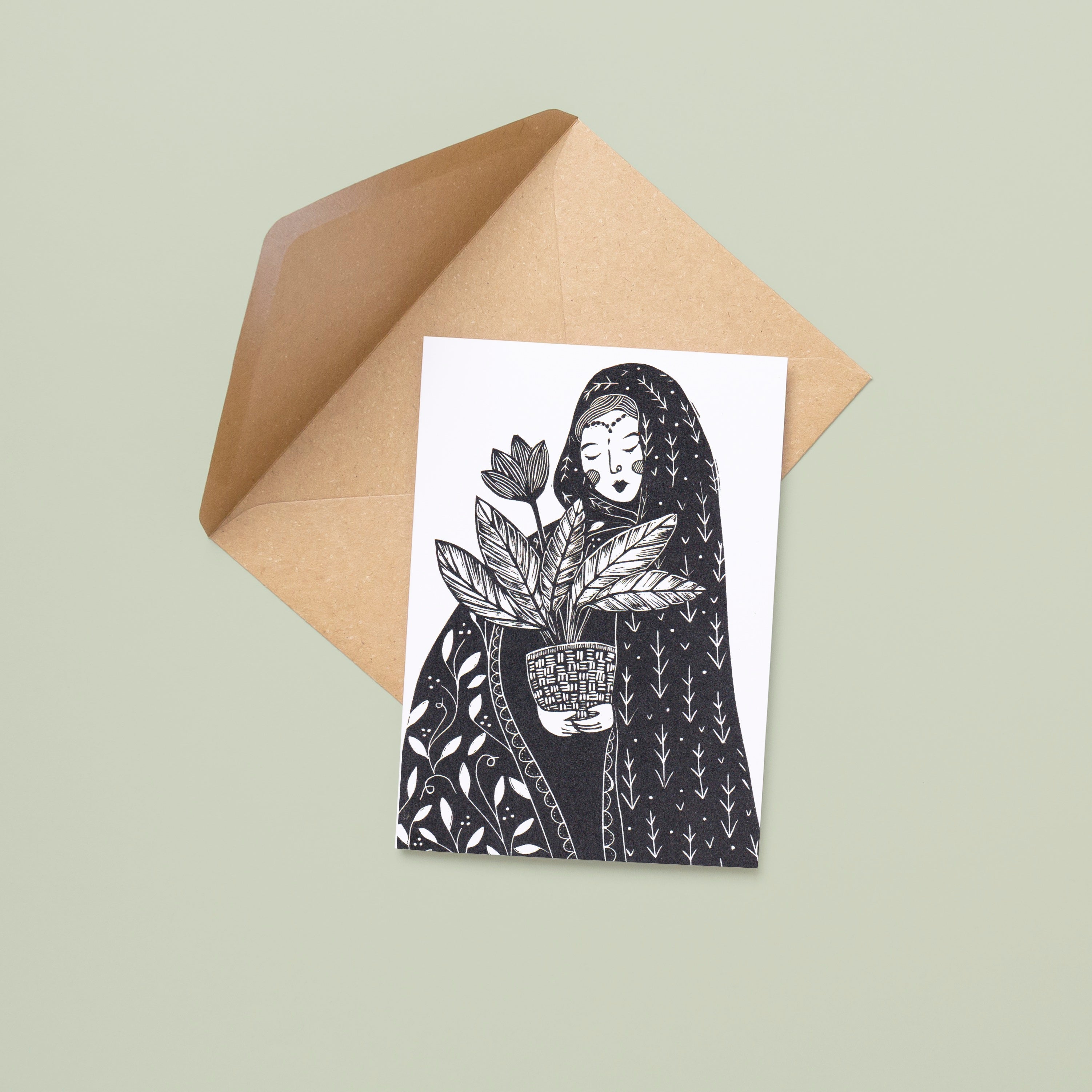 She Plants for Tomorrow - A6 Greeting Card - Little Rowan Redhead