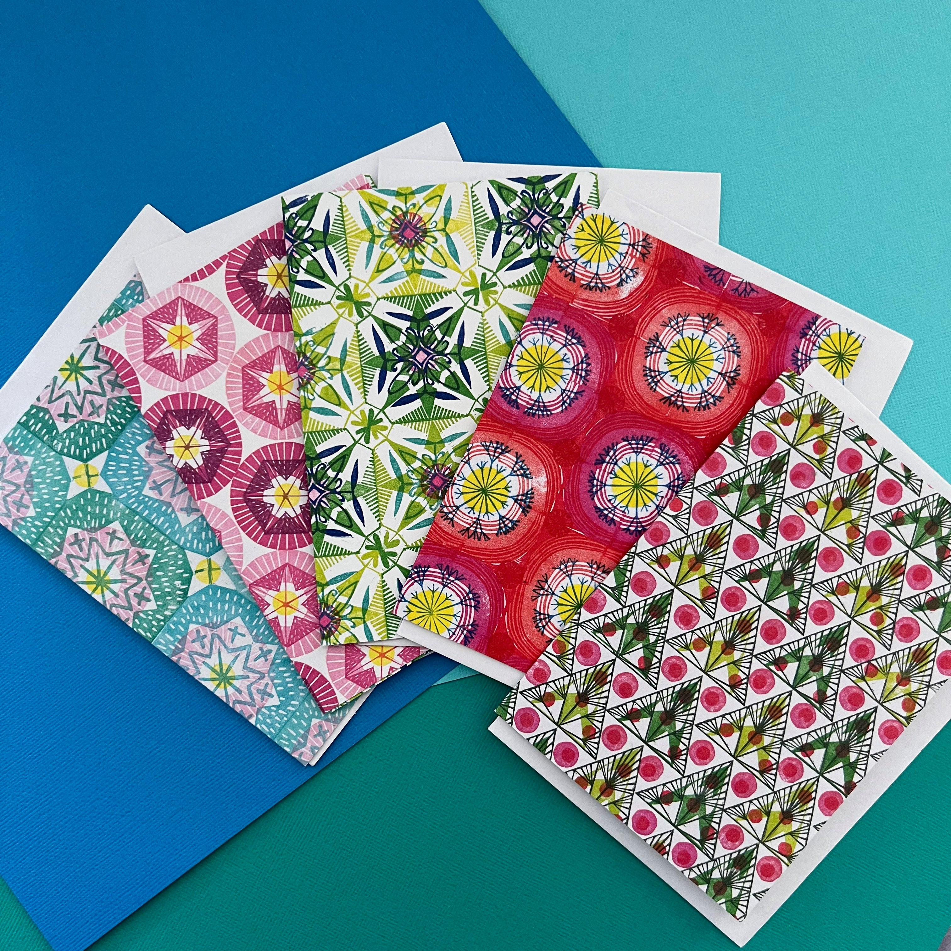 Christmas card set - Pattern Magic - Little Rowan Redhead