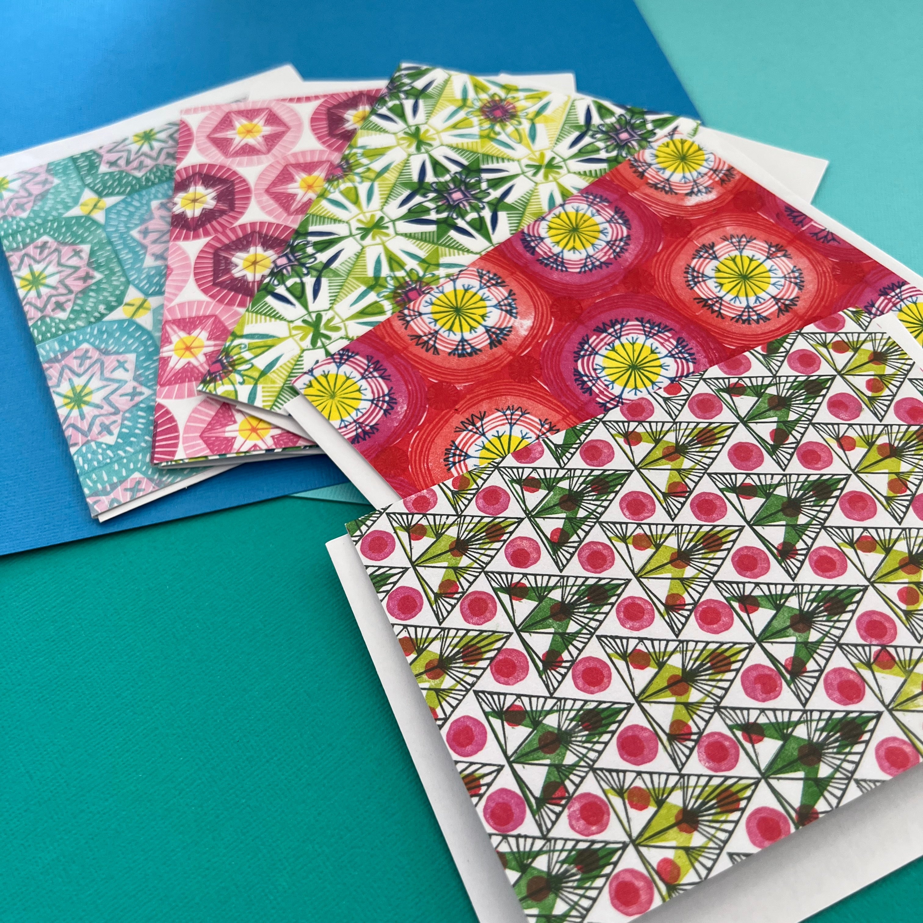 Christmas card set - Pattern Magic - Little Rowan Redhead