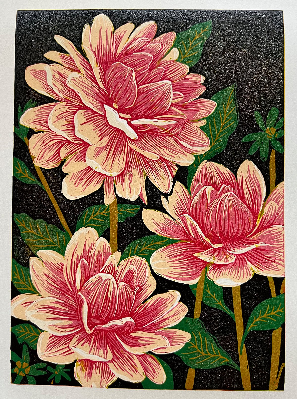 Layer upon Layer - The Beauty of Reduction Printing - Little Rowan Redhead