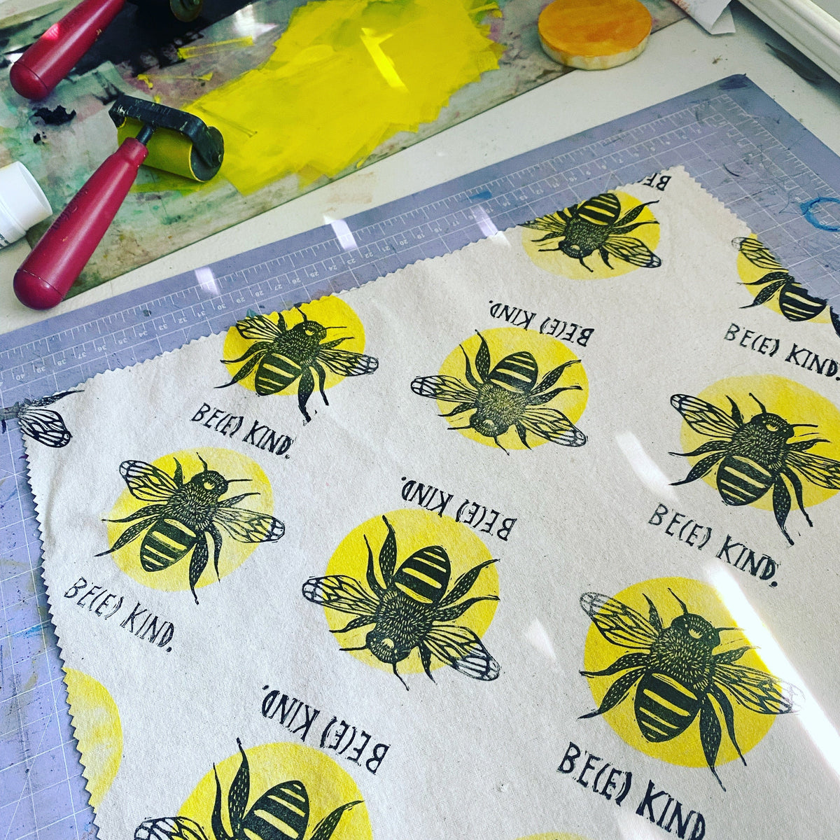 Block Print Your Own Fabric Workshop- March 15 11am-2pm