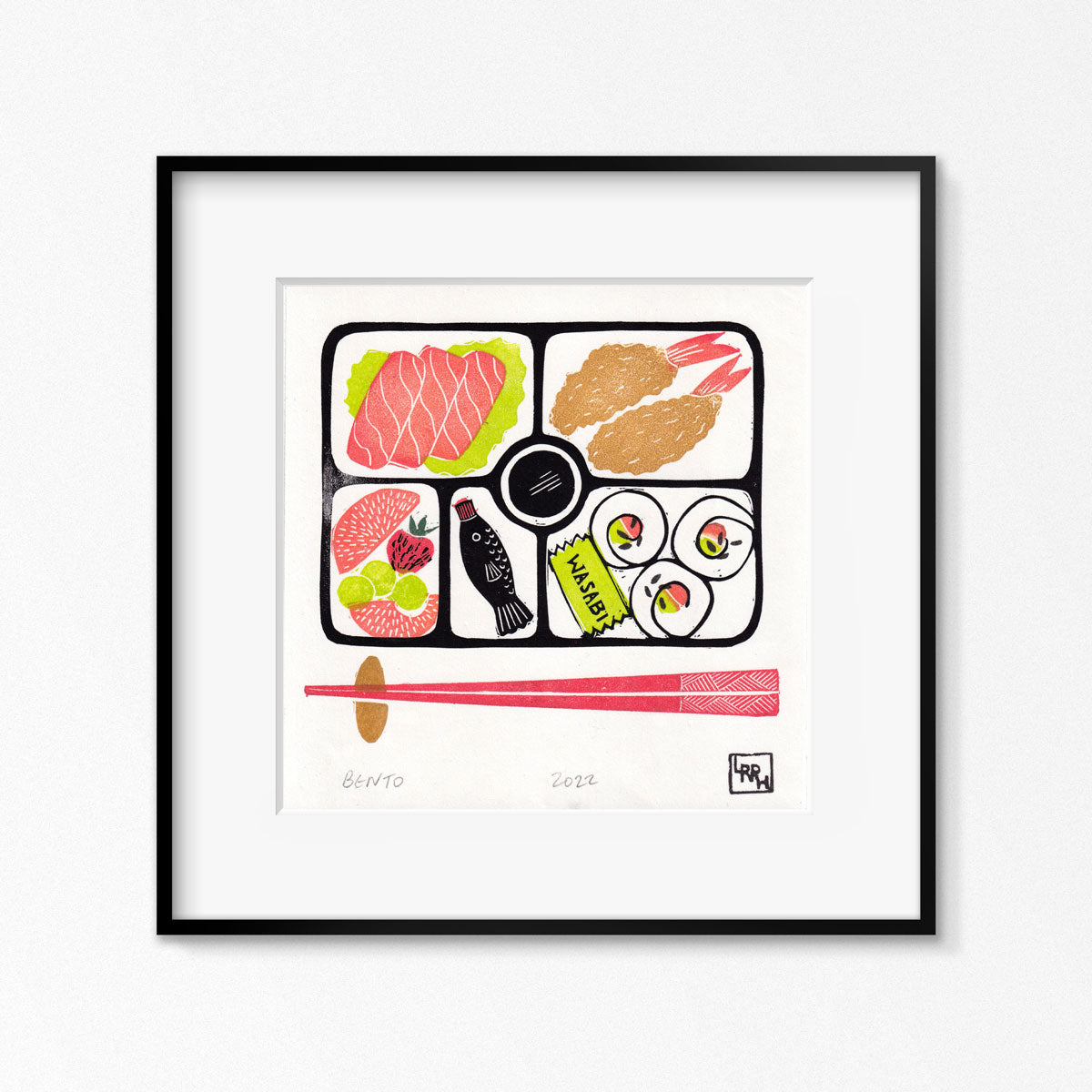Bento - Original linocut print (Wholesale)