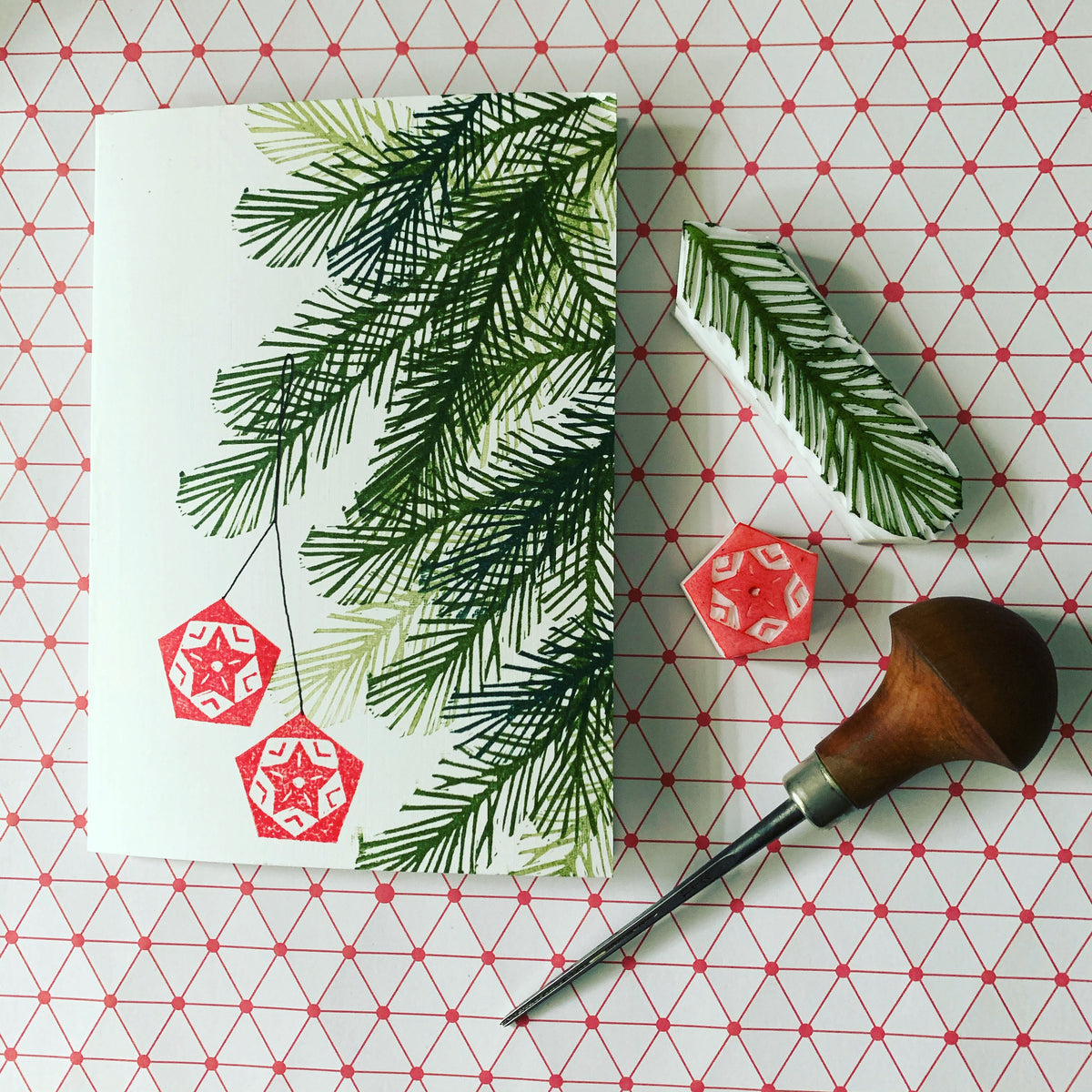 A Vey Merry Block Printed Christmas - 3 Hour Workshop