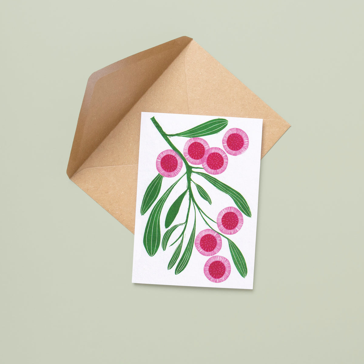 Hakea Laurina - A6 Greeting Card