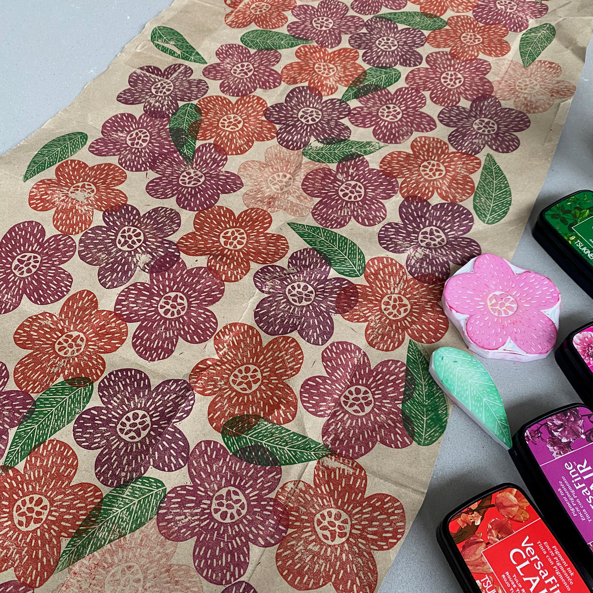 A Block Printed Christmas! December 13 Workshop