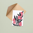 Honeyeater and Gum Blossoms - A6 Greeting Card - Little Rowan Redhead