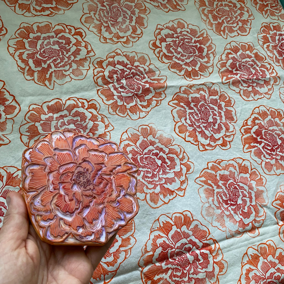 Block Print Your Own Fabric! 3 Hour Workshop