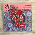 Jolly Jandals - Wooden Christmas Ornament - Little Rowan Redhead