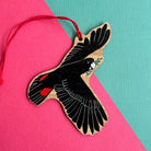 Black Cockatoo - Wooden Christmas Ornament - Little Rowan Redhead
