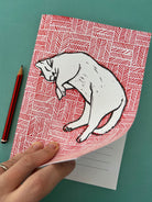 Cat on the Mat - A5 Notebook - Little Rowan Redhead