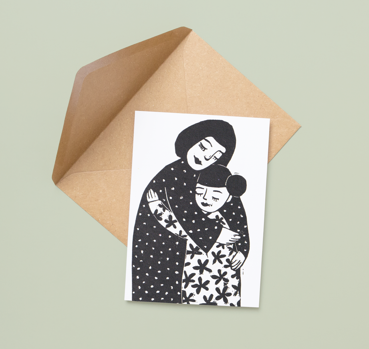 Mother and Daughter - A6 Greeting Card