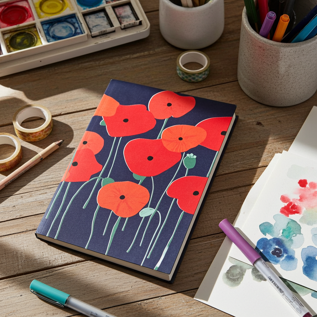 A Touch of Red - A5 Notebook