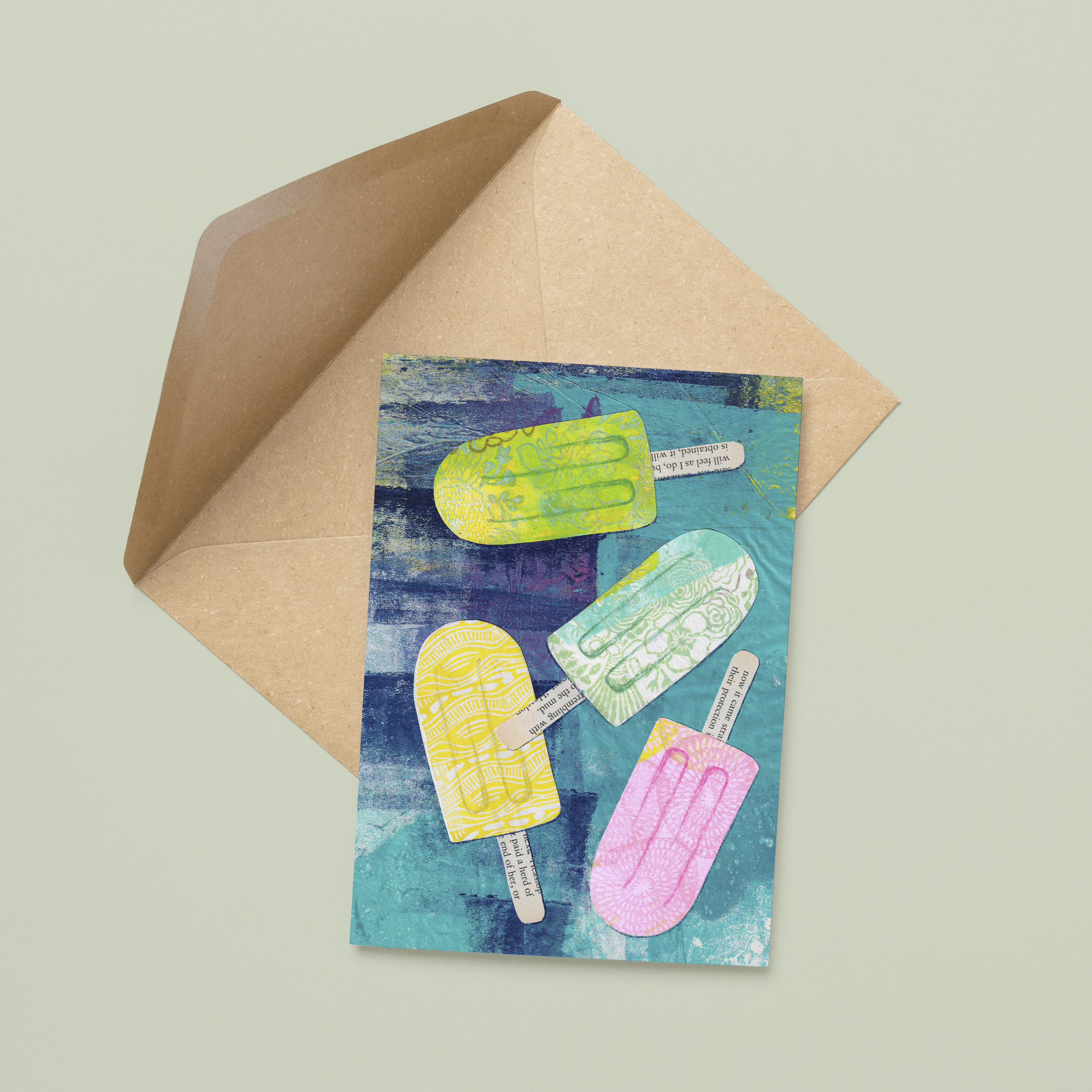 Ice Blocks - A6 Greeting Card - Little Rowan Redhead