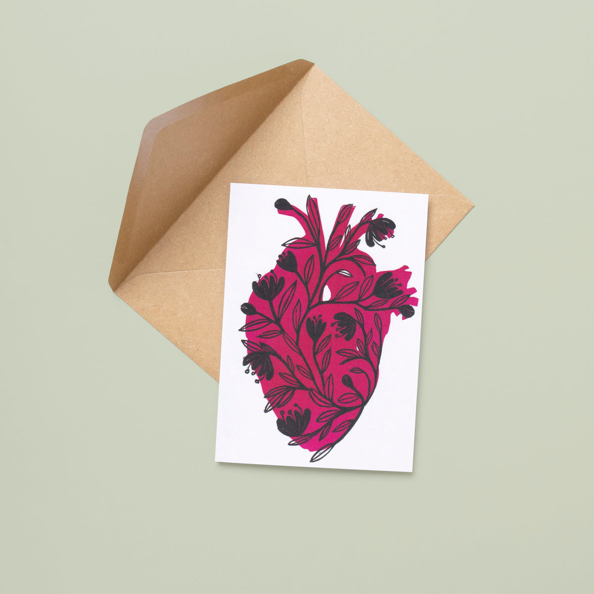 A Heart in Bloom - A6 Greeting Card