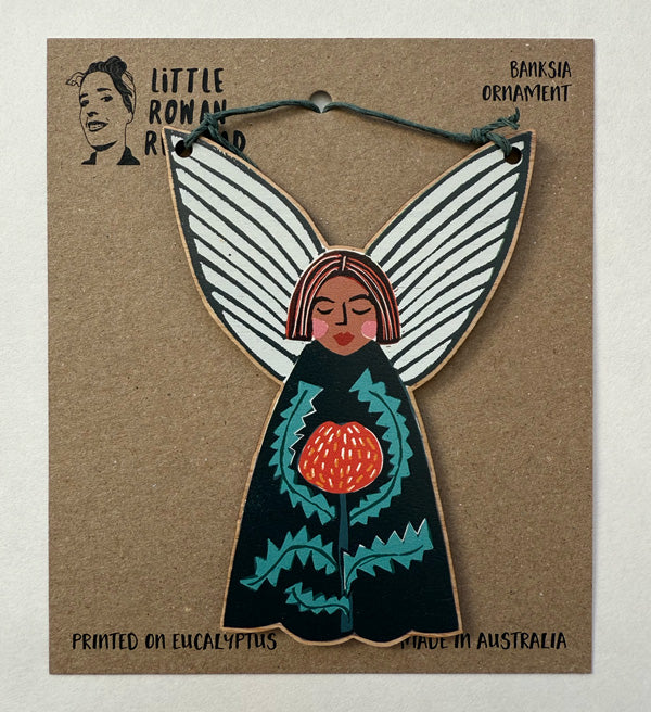 Wooden Christmas Fairy Ornament - Banksia