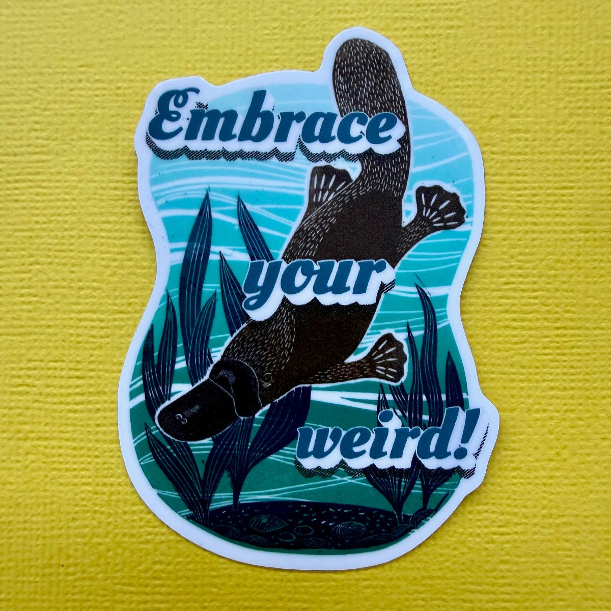 Embrace Your Weird Vinyl Sticker - Little Rowan Redhead