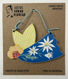 Flannel Flowers - Wooden Floral Fairy Ornament - Little Rowan Redhead