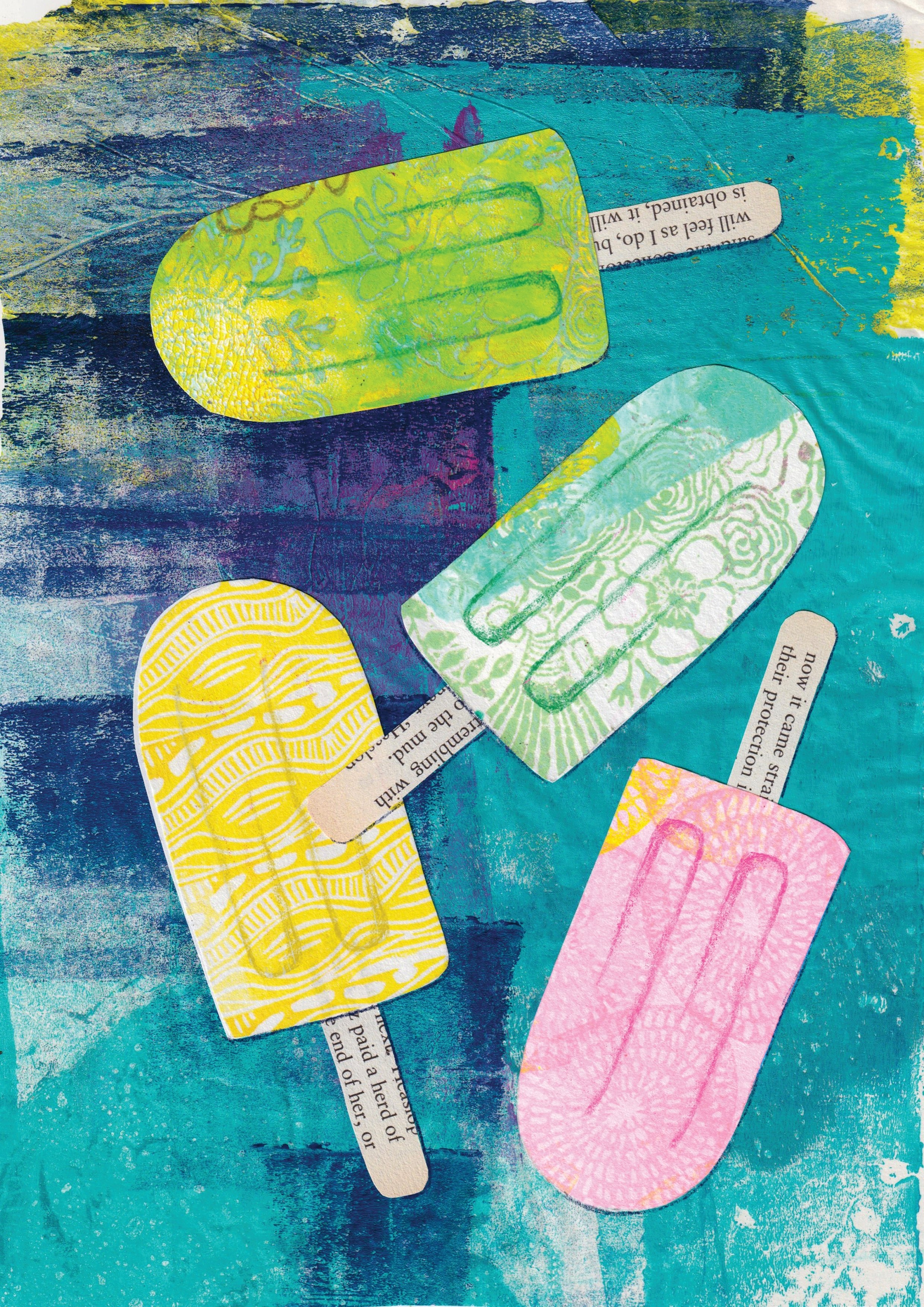 Ice Blocks - A6 Greeting Card - Little Rowan Redhead