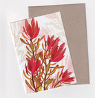 Leucadendron - A6 Greeting Card - Little Rowan Redhead