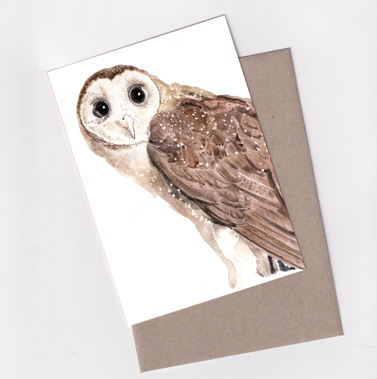 Masked Owl- A6 Greeting Card