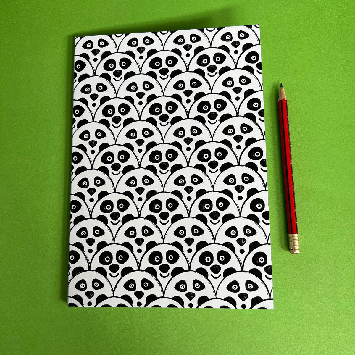 Cute panda lined notebook, stationery made by Australia