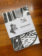 Organic cotton tea towel - Coffee and Papers - Little Rowan Redhead