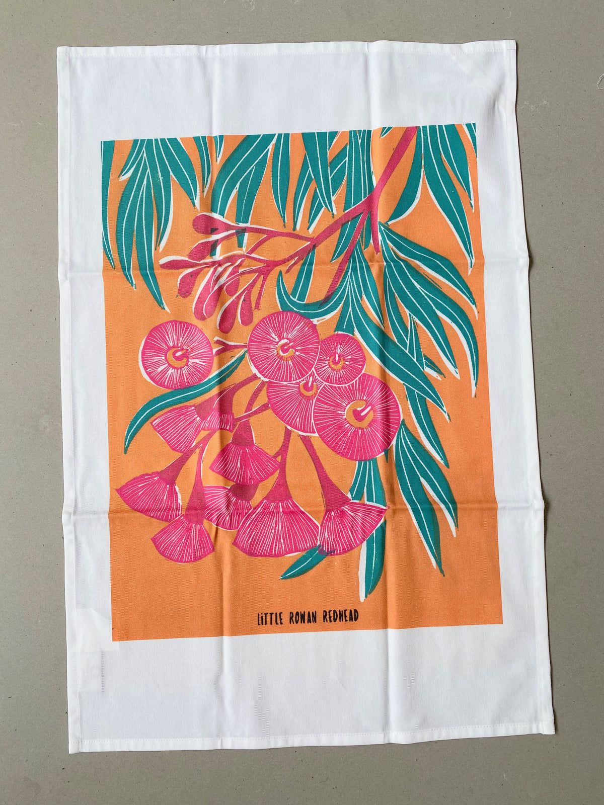 Organic cotton tea towel - Flourish