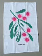 Organic cotton tea towel - Hakea Laurina - Little Rowan Redhead
