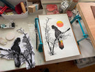 Black Cockatoo, Red Sun - Little Rowan Redhead