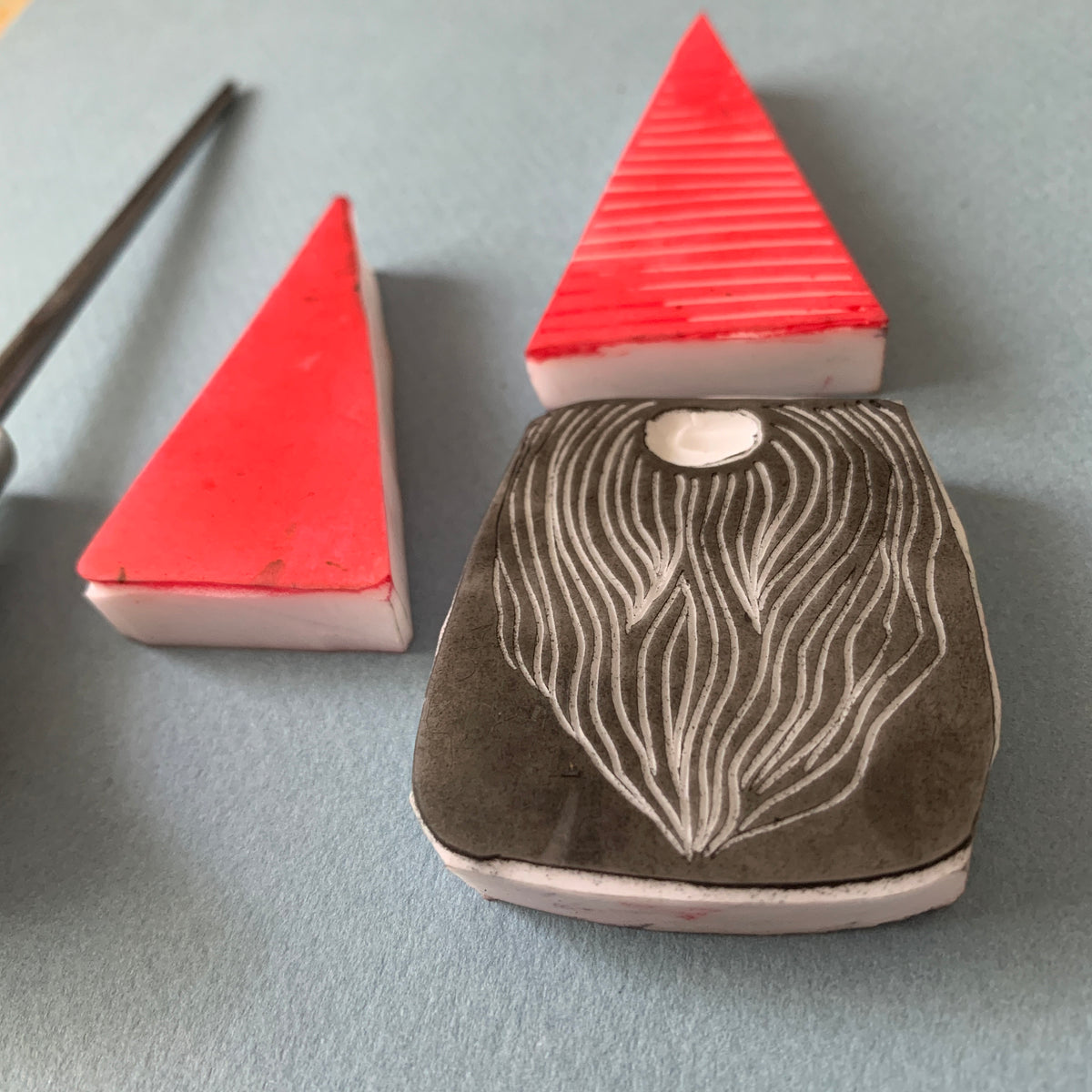 Tomten - Handmade Rubber Stamp Set