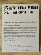 Dove - Handmade Rubber Stamp - Little Rowan Redhead
