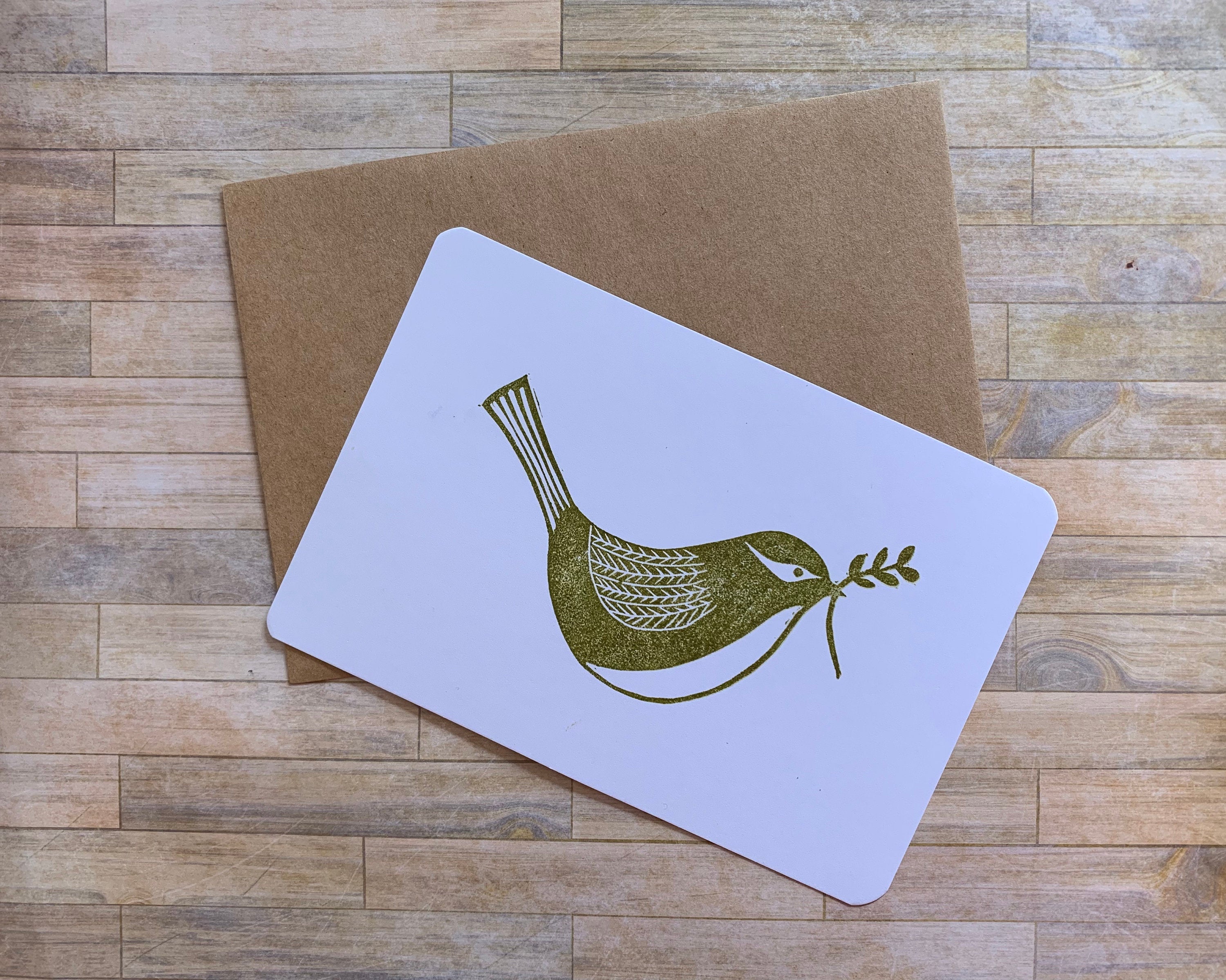 Dove - Handmade Rubber Stamp - Little Rowan Redhead