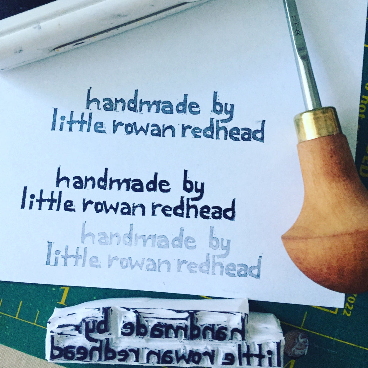 Custom Made Handmade Logo Stamp